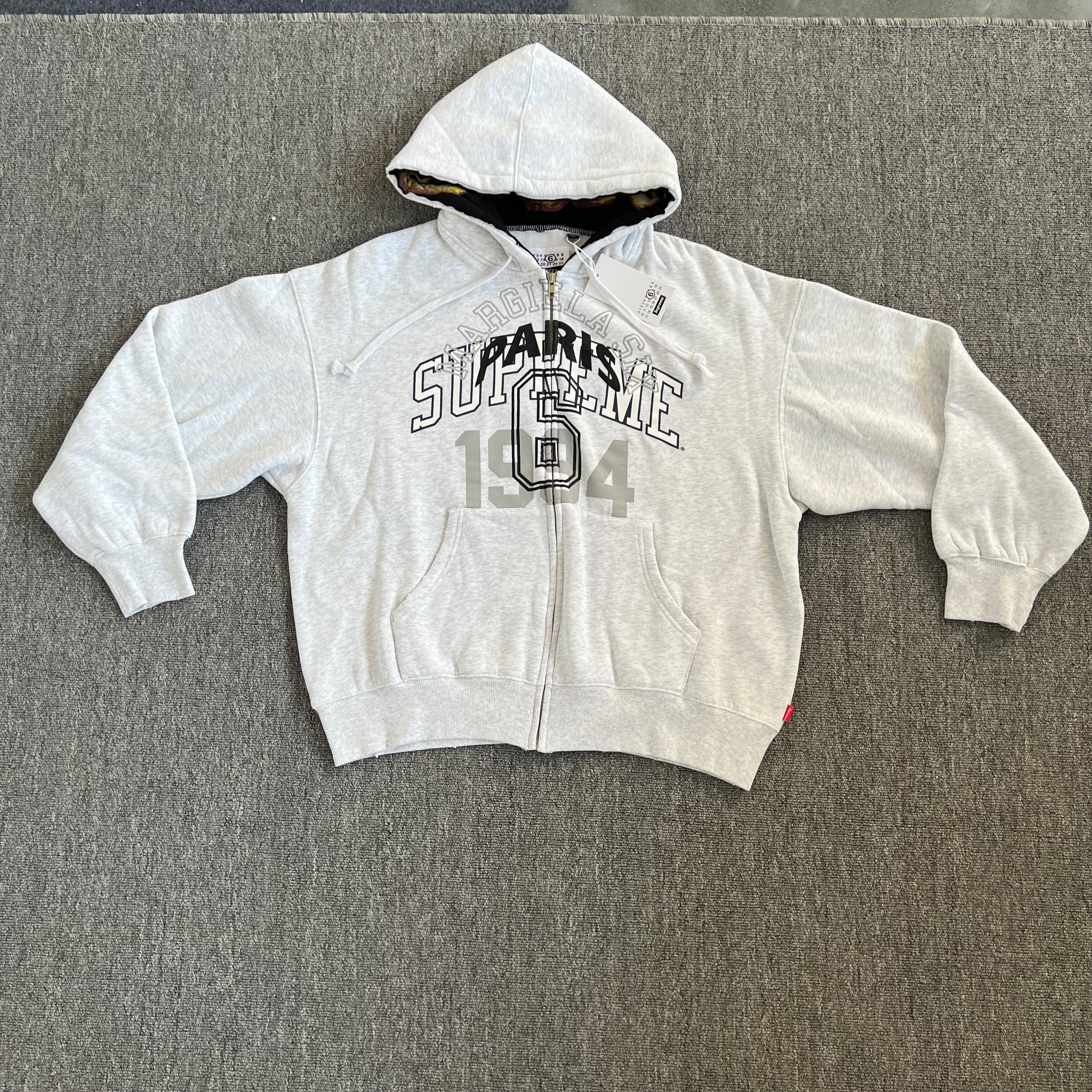 Supreme MM6 zip up hoodie