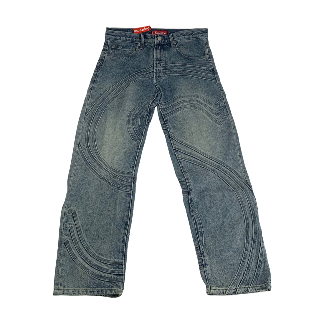 Supreme S logo jeans