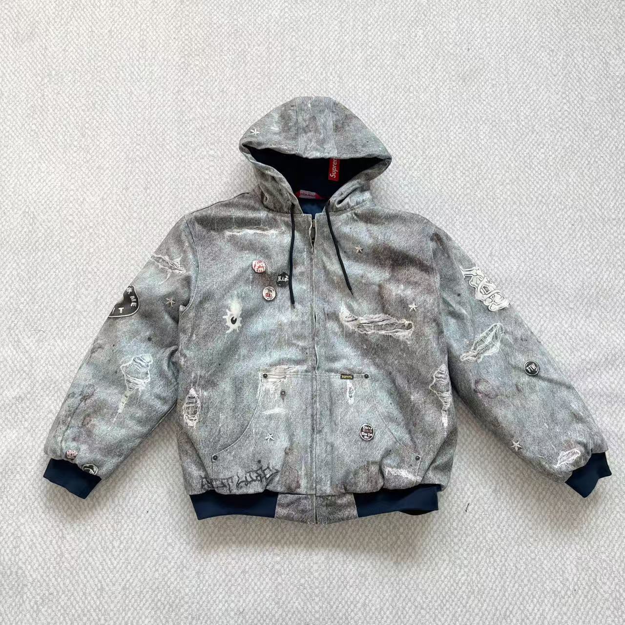 SUPREME HJR TROMPE L'OEIL HOODED WORK JACKET