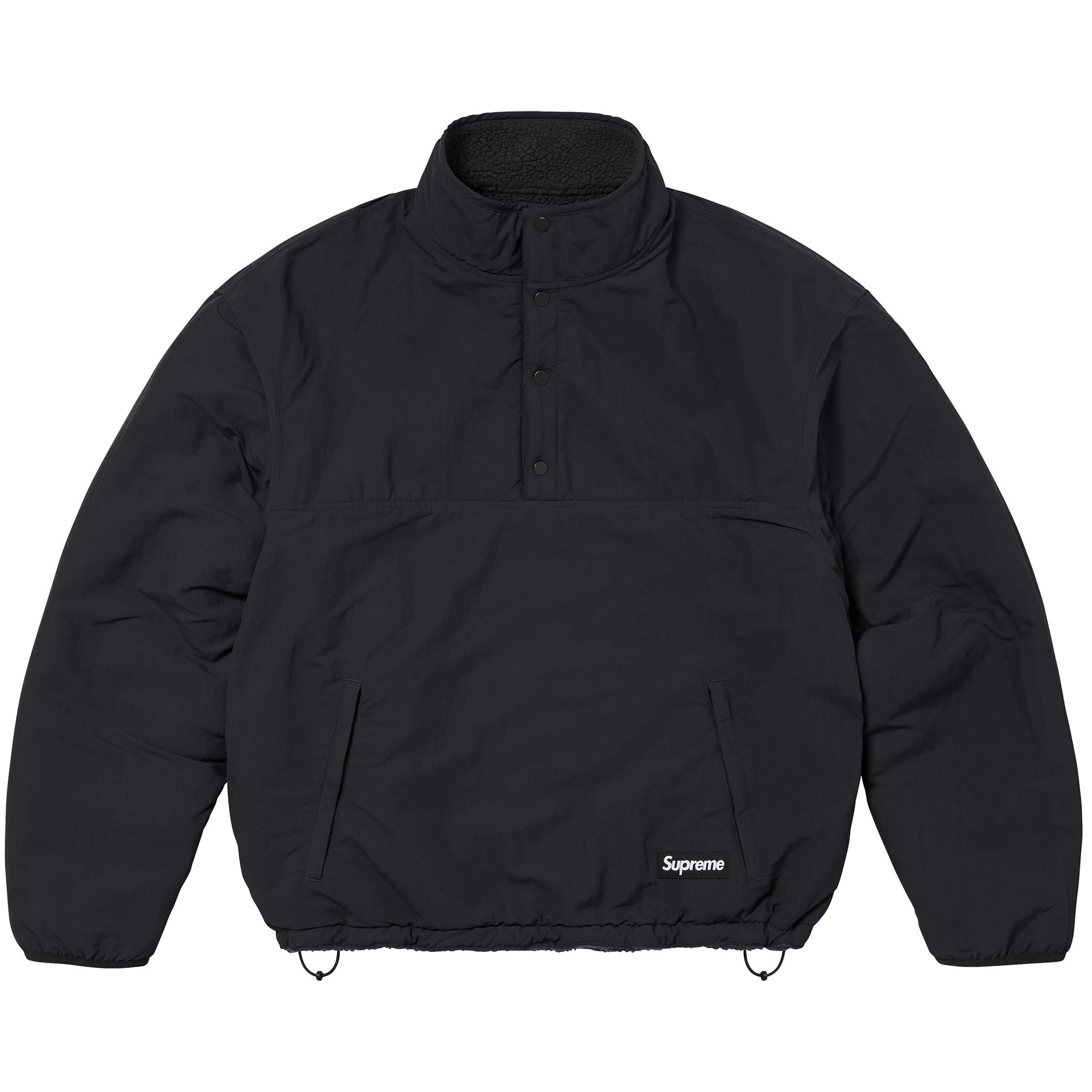 SUPREME POLARTEC SHEARLING REVERSIBLE PULLOVER