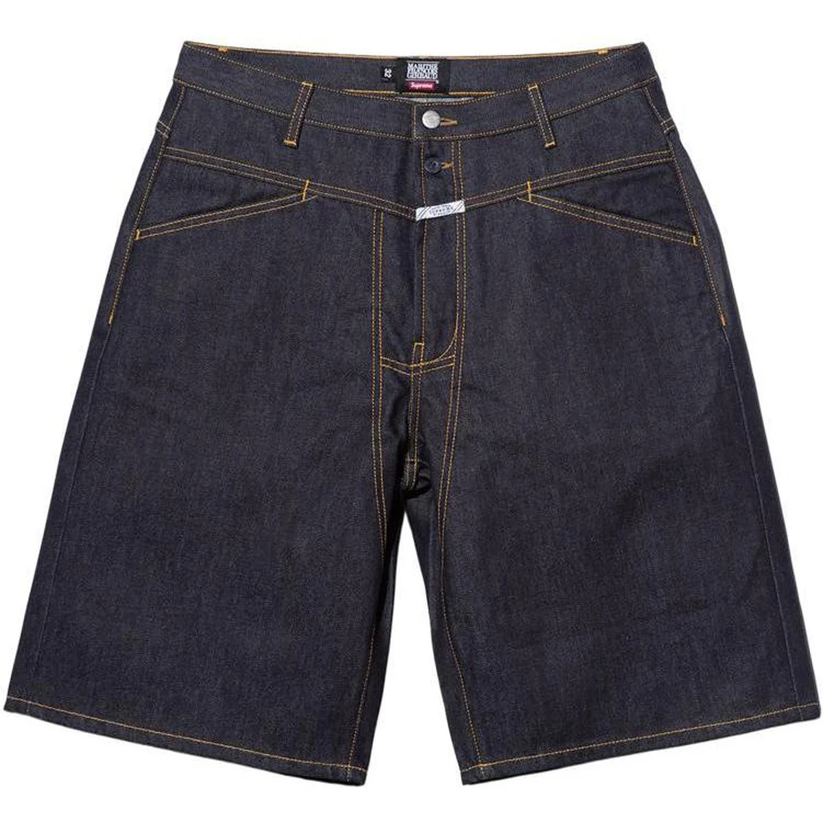 Sup FG X-Seam Baggy Denim Short(Black copper wire)