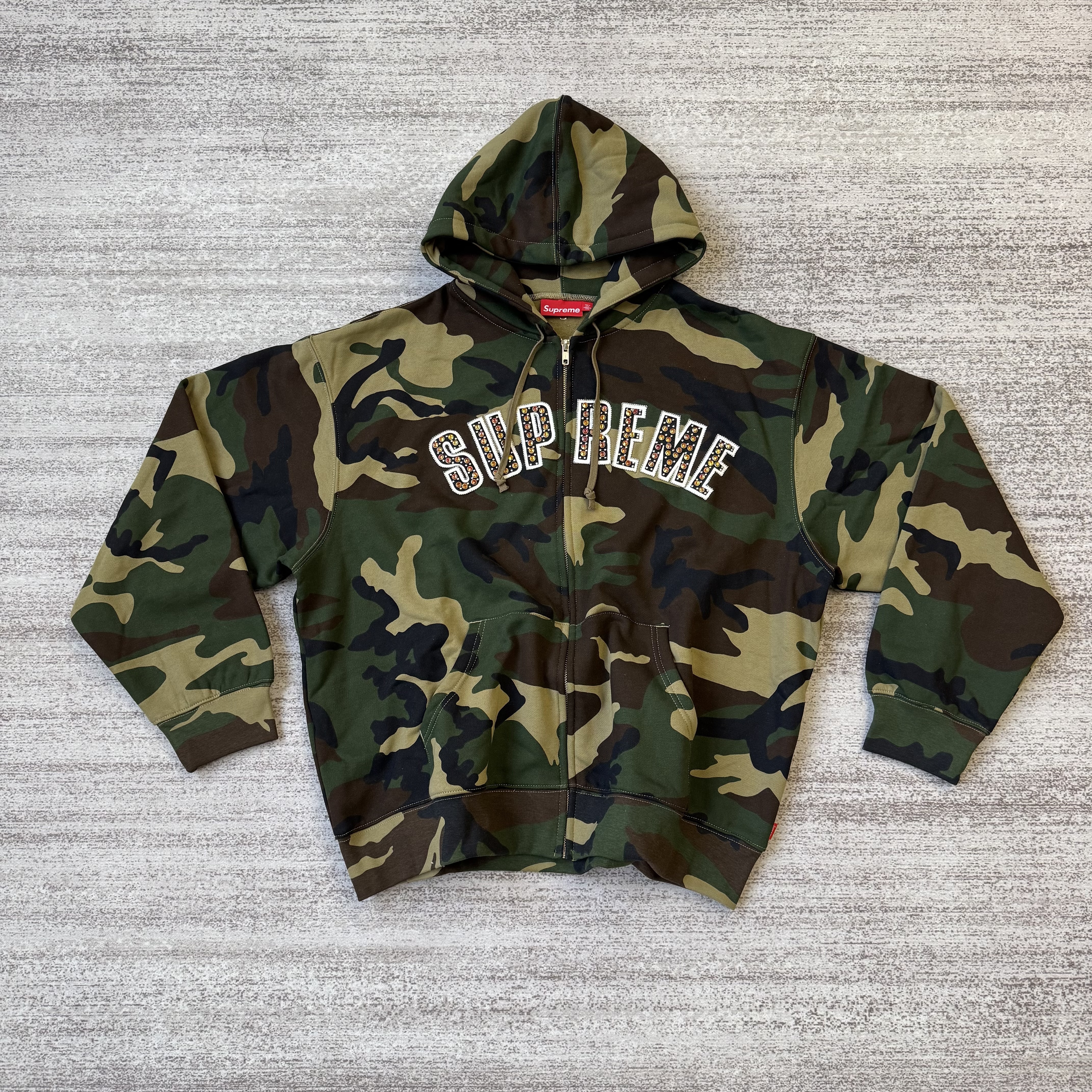 Sup bb simons zip up hoodie(camouflage)